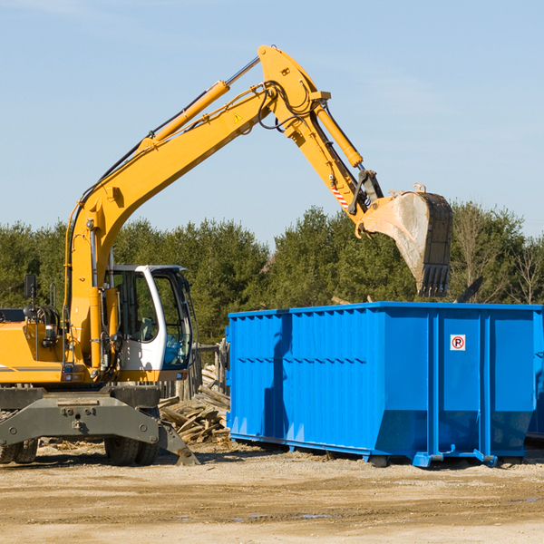 what size residential dumpster rentals are available in Drewsville NH